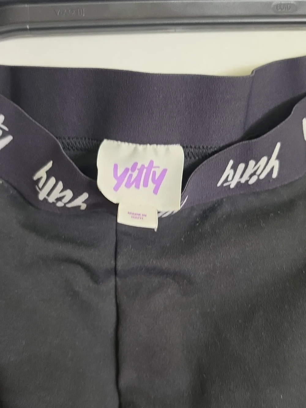 ​✨ Yitty by Lizzo Black Logo Waistband High-Rise Leggings Size Medium M ✨